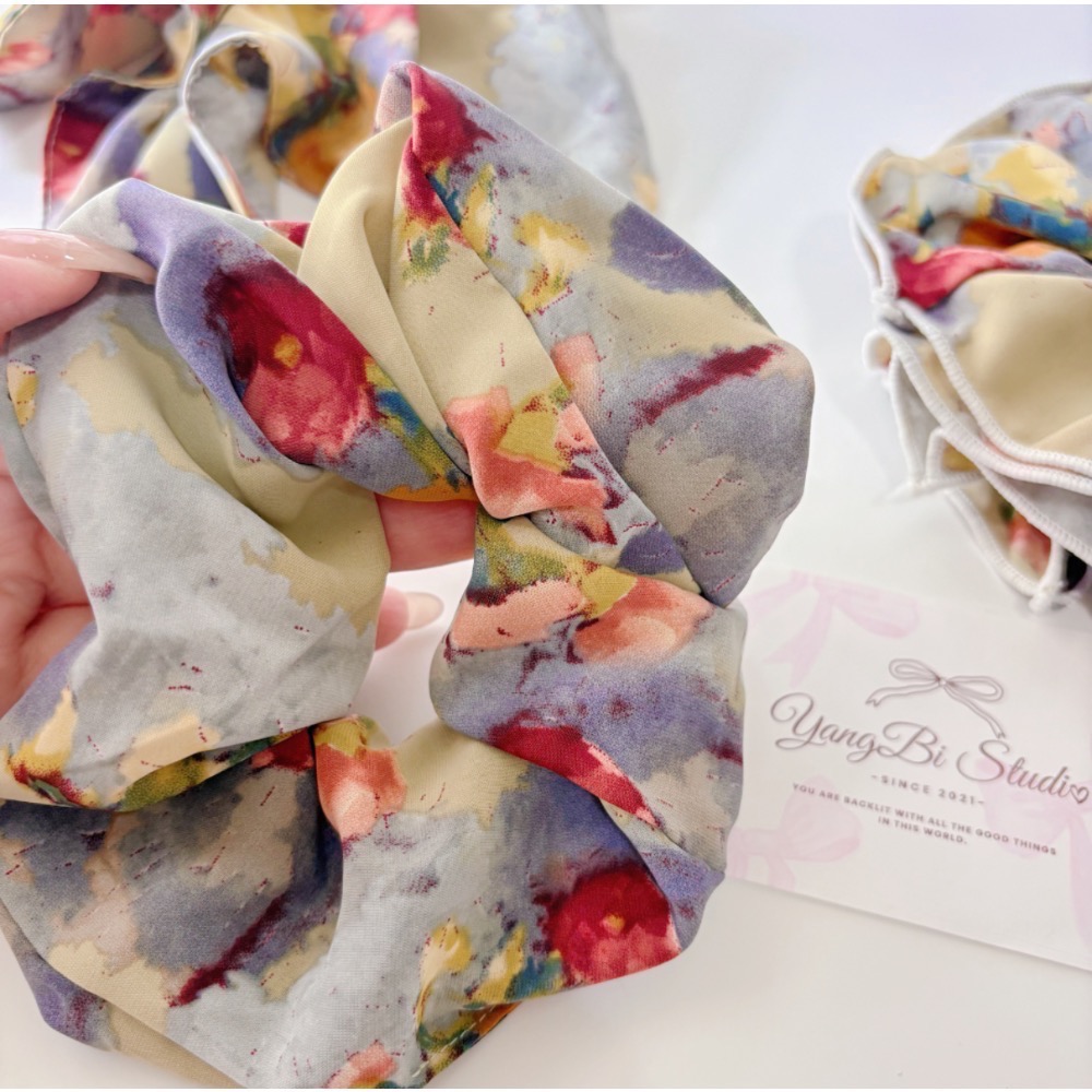 𝓨𝓪𝓷𝓰𝓑𝓲🕊️【質感極佳】【復古油畫大腸圈三種款式】 V436-細節圖8