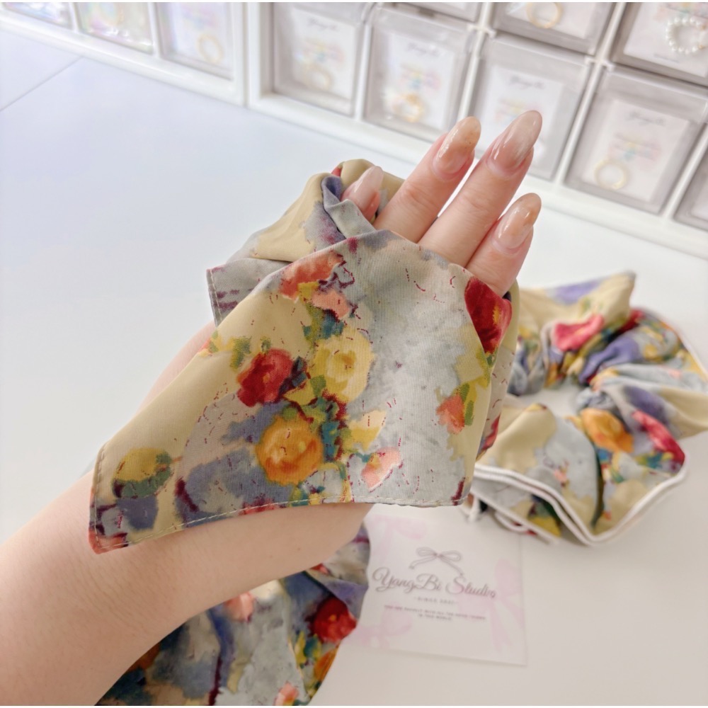 𝓨𝓪𝓷𝓰𝓑𝓲🕊️【質感極佳】【復古油畫大腸圈三種款式】 V436-細節圖9