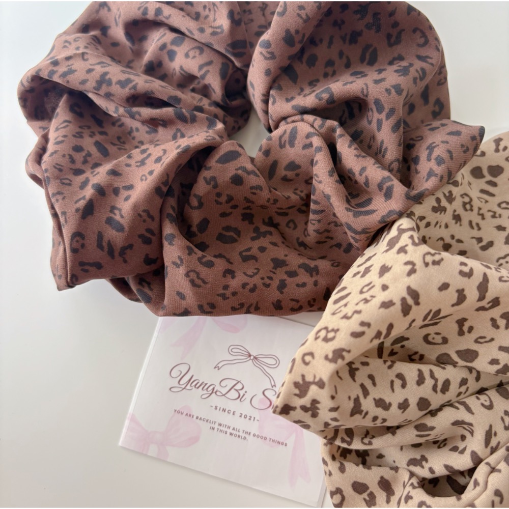 𝓨𝓪𝓷𝓰𝓑𝓲🕊️【特大號】【韓系高質感布藝豹紋澎澎大腸 V437-細節圖3