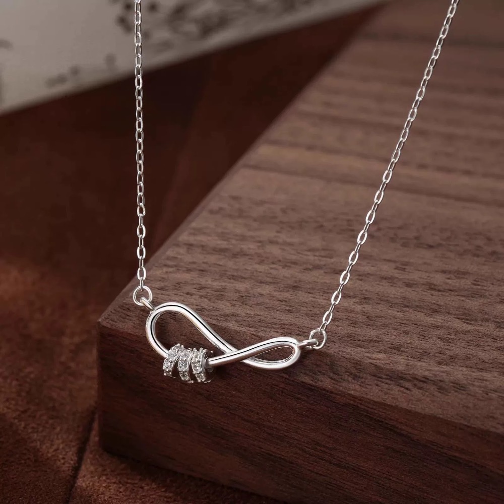 𝓨𝓪𝓷𝓰𝓑𝓲🕊️【韓系無限水鑽小蠻腰項鍊】【靈動水鑽轉珠】 Y901-細節圖4