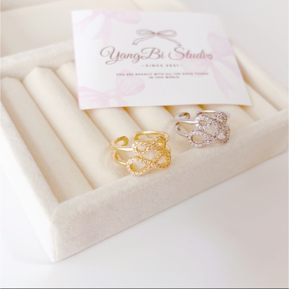 𝓨𝓪𝓷𝓰𝓑𝓲🕊️【愛無限雙層蝴蝶結戒指】 Y902-細節圖6