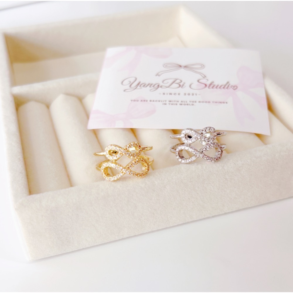 𝓨𝓪𝓷𝓰𝓑𝓲🕊️【愛無限雙層蝴蝶結戒指】 Y902-細節圖7