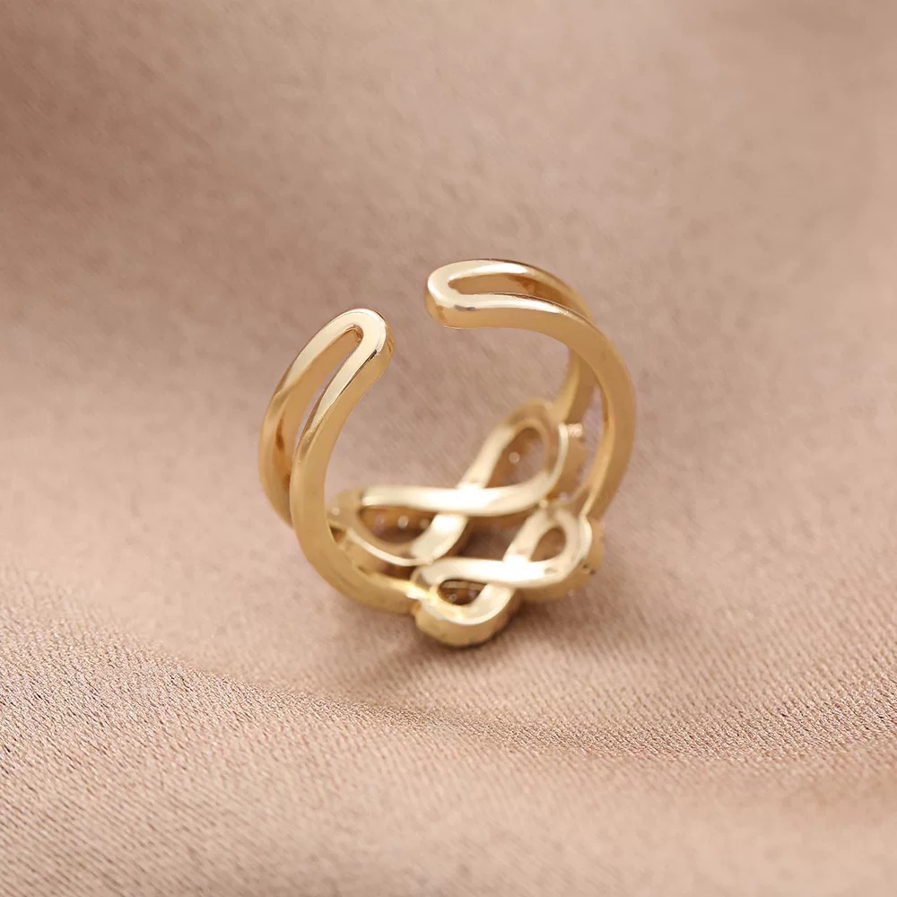 𝓨𝓪𝓷𝓰𝓑𝓲🕊️【愛無限雙層蝴蝶結戒指】 Y902-細節圖8