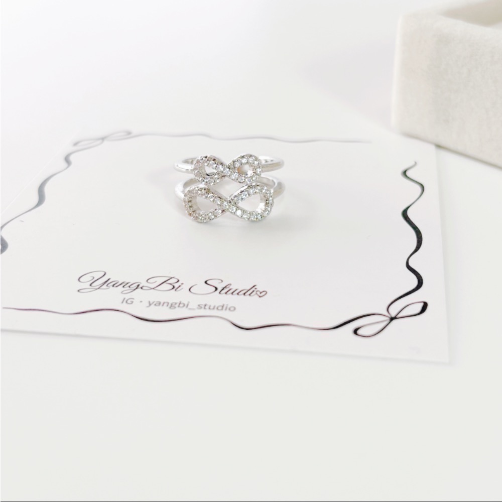 𝓨𝓪𝓷𝓰𝓑𝓲🕊️【愛無限雙層蝴蝶結戒指】 Y902-規格圖11