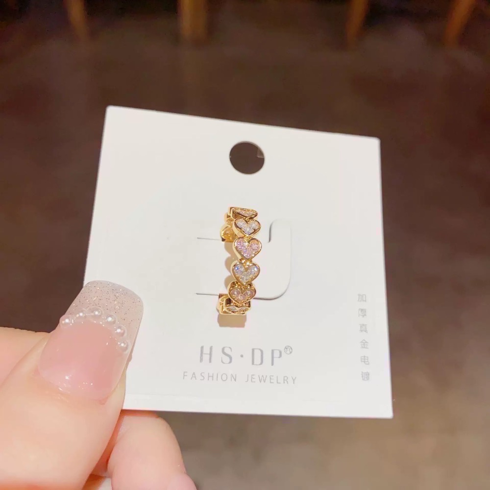 𝓨𝓪𝓷𝓰𝓑𝓲🕊️【跳色粉鑽愛心戒指】 Y903-細節圖7