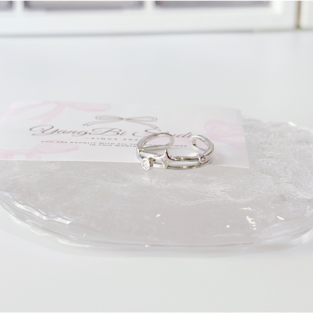 𝓨𝓪𝓷𝓰𝓑𝓲🕊️【四芒星雙層小眾戒指】 Y904-細節圖6