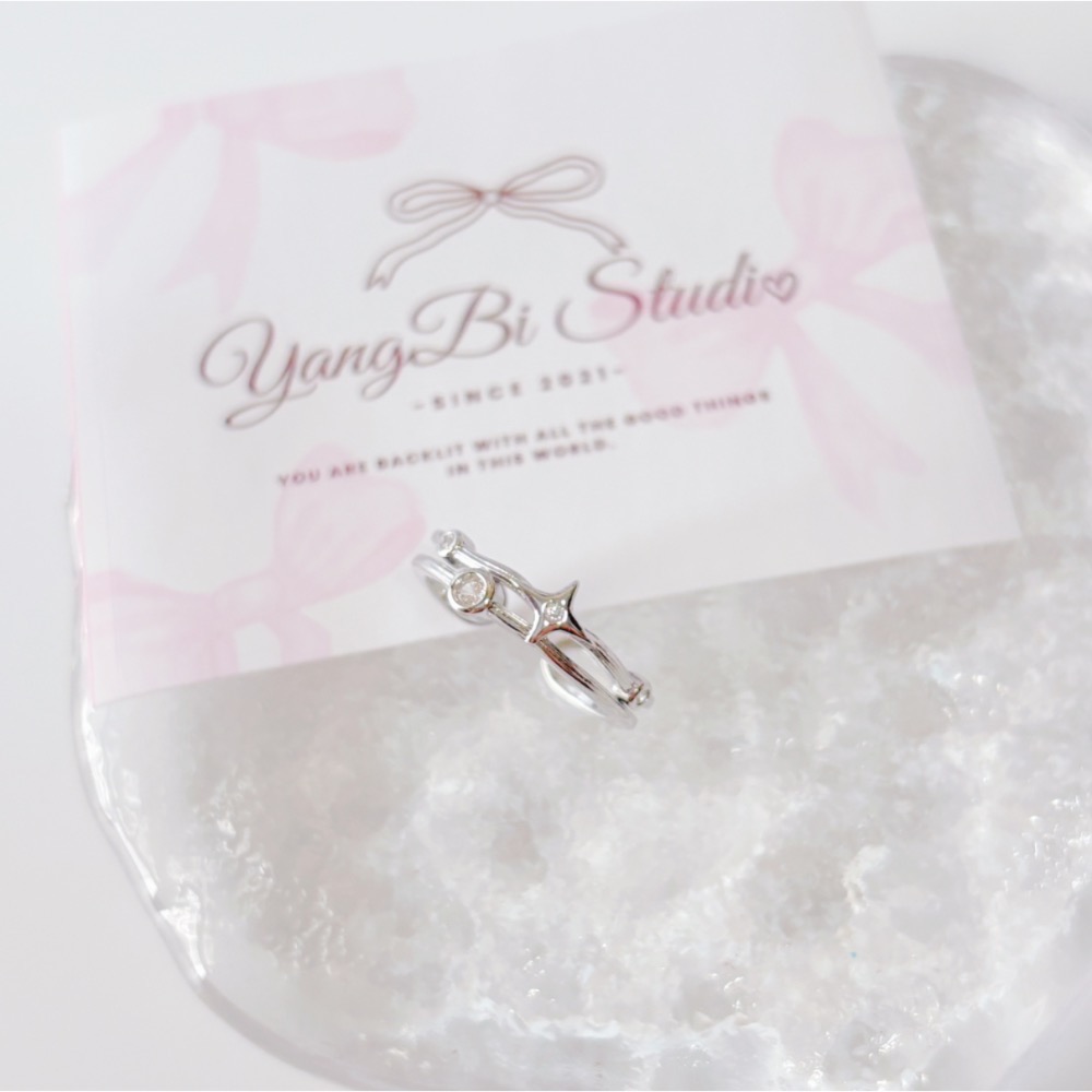 𝓨𝓪𝓷𝓰𝓑𝓲🕊️【四芒星雙層小眾戒指】 Y904-細節圖8