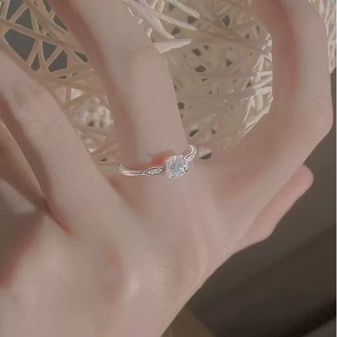 𝓨𝓪𝓷𝓰𝓑𝓲🕊️925純銀【經典小方糖璀璨戒指】 Y907-細節圖4