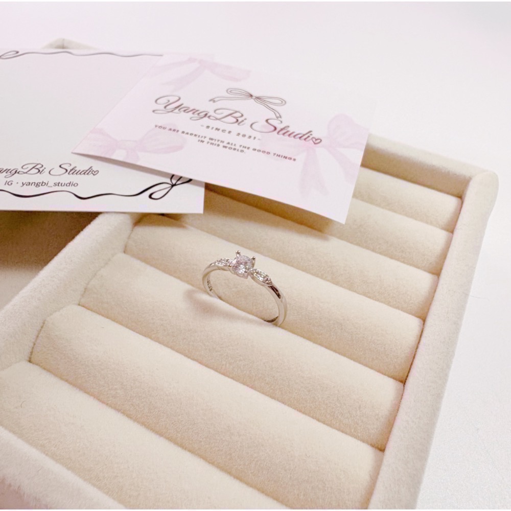𝓨𝓪𝓷𝓰𝓑𝓲🕊️925純銀【經典小方糖璀璨戒指】 Y907-細節圖6