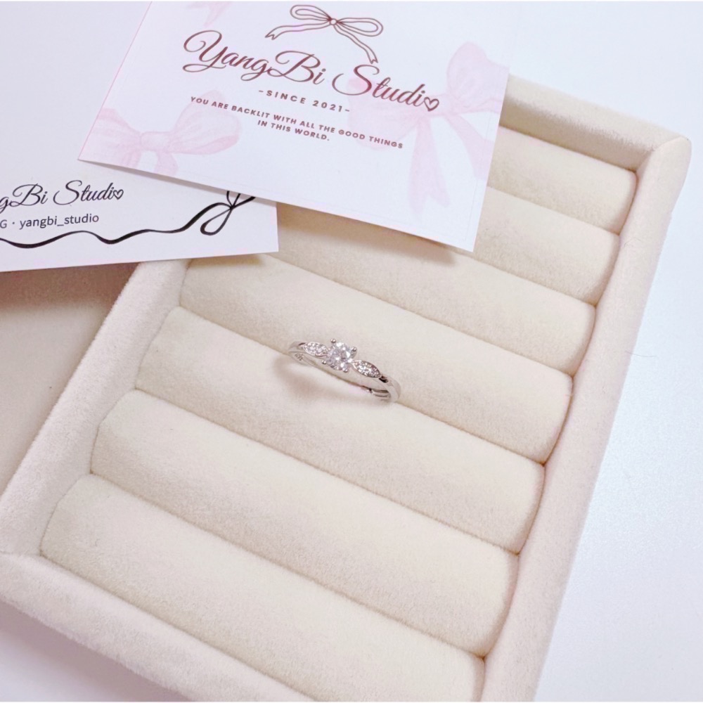 𝓨𝓪𝓷𝓰𝓑𝓲🕊️925純銀【經典小方糖璀璨戒指】 Y907-細節圖7