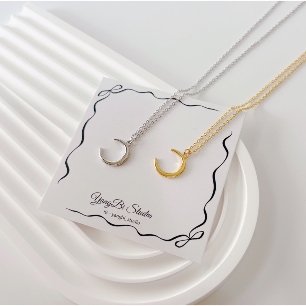 𝓨𝓪𝓷𝓰𝓑𝓲🕊️【月光女神】【彎月月亮鎖骨項鍊】 Y909-細節圖3