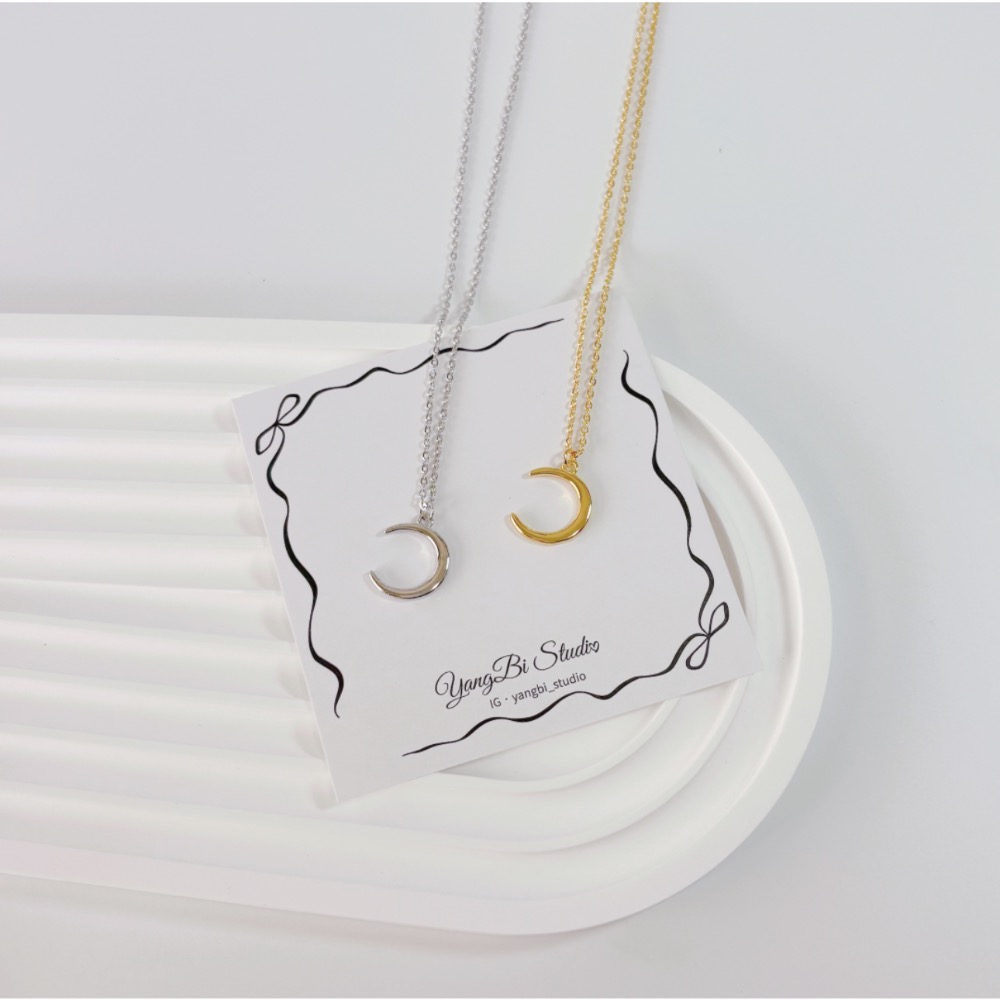 𝓨𝓪𝓷𝓰𝓑𝓲🕊️【月光女神】【彎月月亮鎖骨項鍊】 Y909-細節圖6