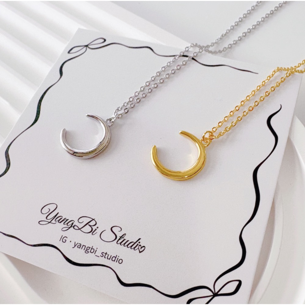 𝓨𝓪𝓷𝓰𝓑𝓲🕊️【月光女神】【彎月月亮鎖骨項鍊】 Y909-細節圖7