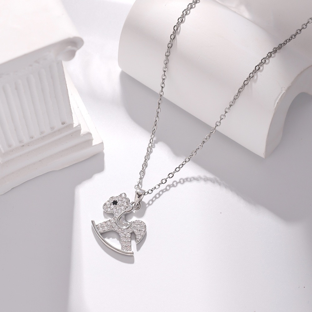 𝓨𝓪𝓷𝓰𝓑𝓲🕊️【2026馬年】馬到成功鑲鑽小馬項鍊｜可愛開運款 Y911-細節圖3