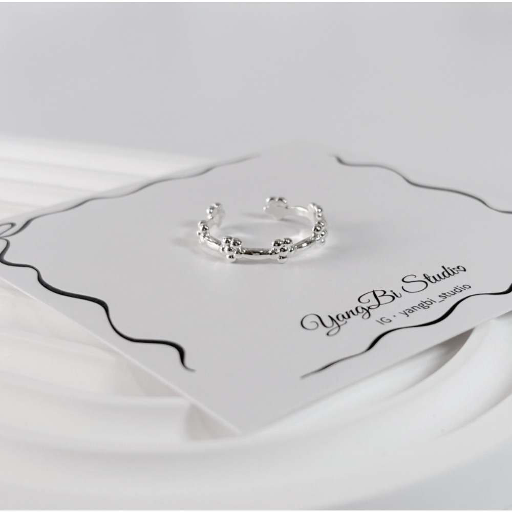 𝓨𝓪𝓷𝓰𝓑𝓲🕊️925純銀【韓系小清新】【可愛小花純銀戒指】 Y916-細節圖6