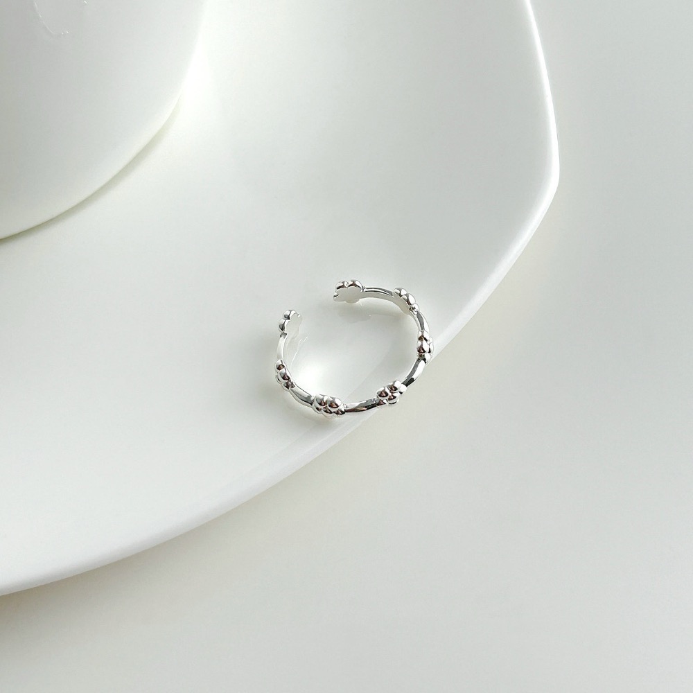 𝓨𝓪𝓷𝓰𝓑𝓲🕊️925純銀【韓系小清新】【可愛小花純銀戒指】 Y916-細節圖4