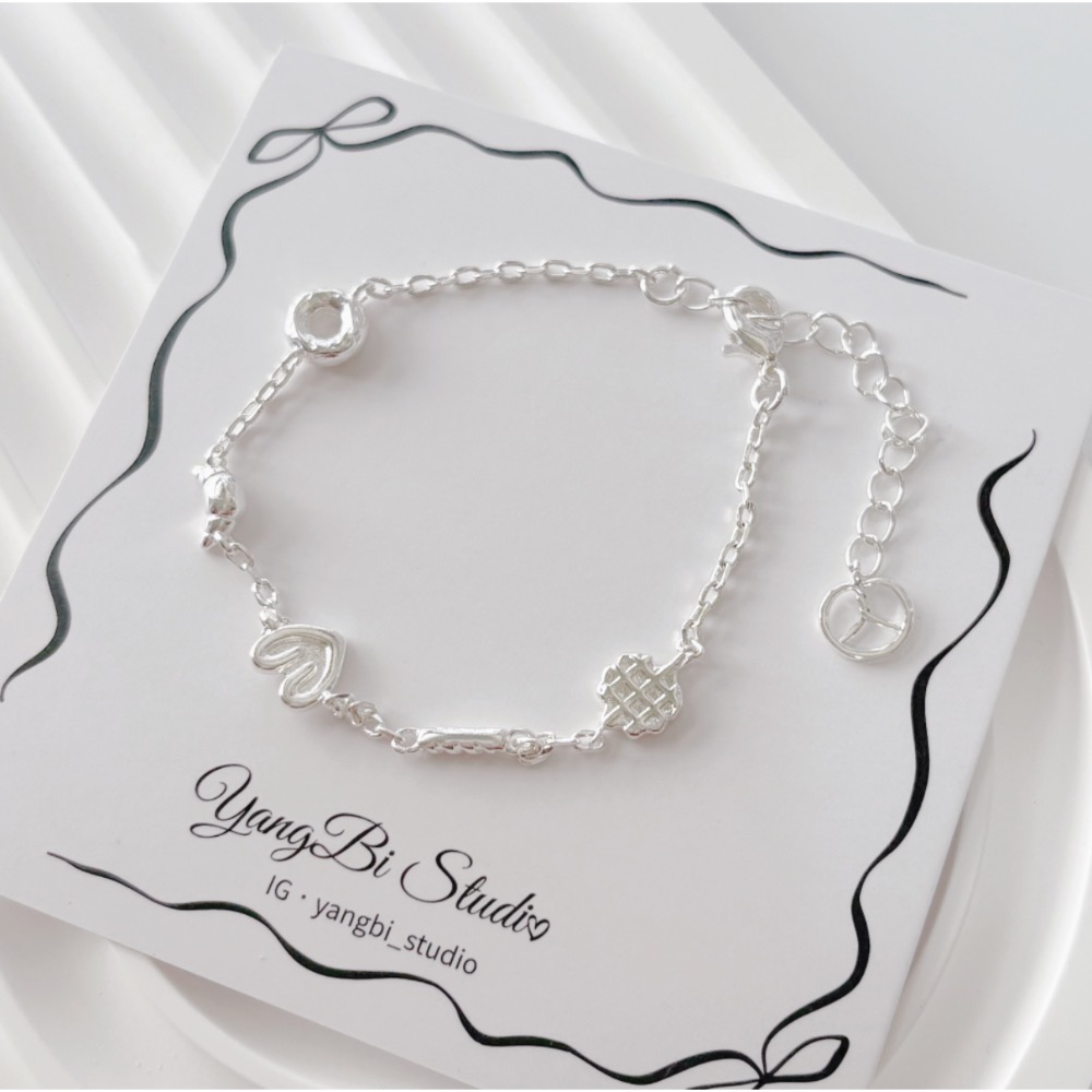 𝓨𝓪𝓷𝓰𝓑𝓲🕊️925銀【法式西點麵包手鍊】 Y919-細節圖10