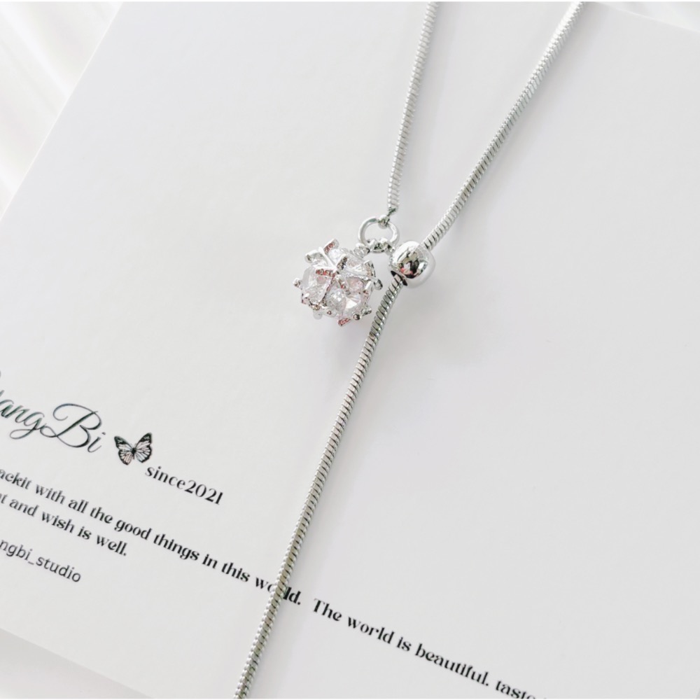 𝓨𝓪𝓷𝓰𝓑𝓲🕊️可調節 【真金電鍍 晶鑽小圓球項鍊】 Y922-細節圖5