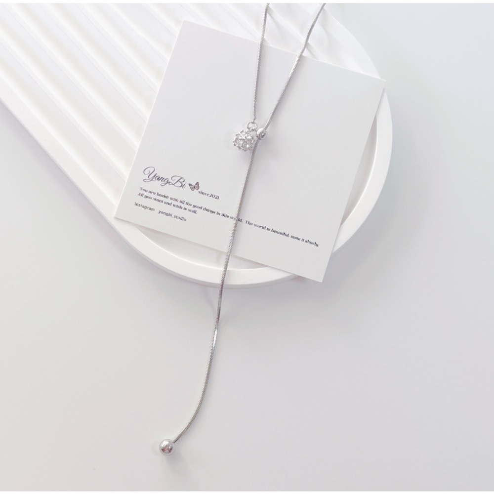 𝓨𝓪𝓷𝓰𝓑𝓲🕊️可調節 【真金電鍍 晶鑽小圓球項鍊】 Y922-細節圖4