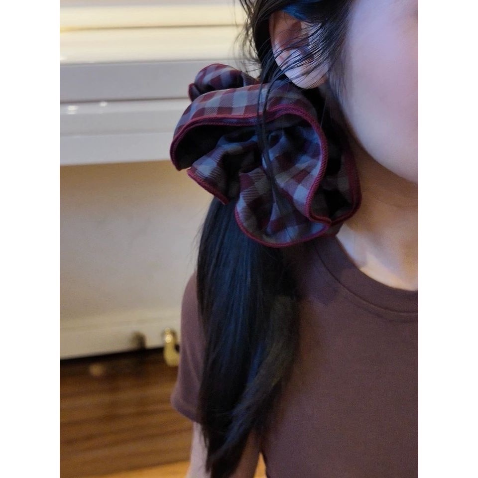 𝓨𝓪𝓷𝓰𝓑𝓲🕊️【趙露絲同款格紋大腸圈】 V446-細節圖4