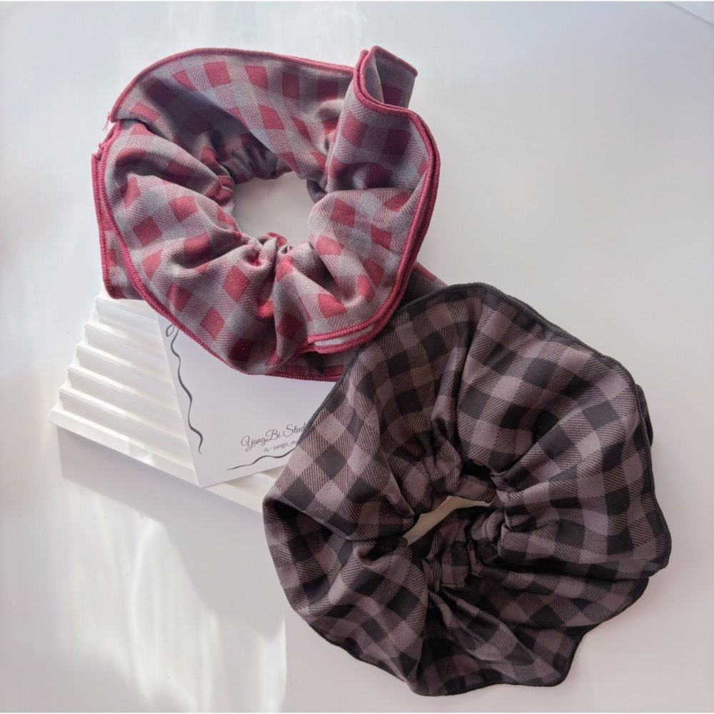 𝓨𝓪𝓷𝓰𝓑𝓲🕊️【趙露絲同款格紋大腸圈】 V446-細節圖5