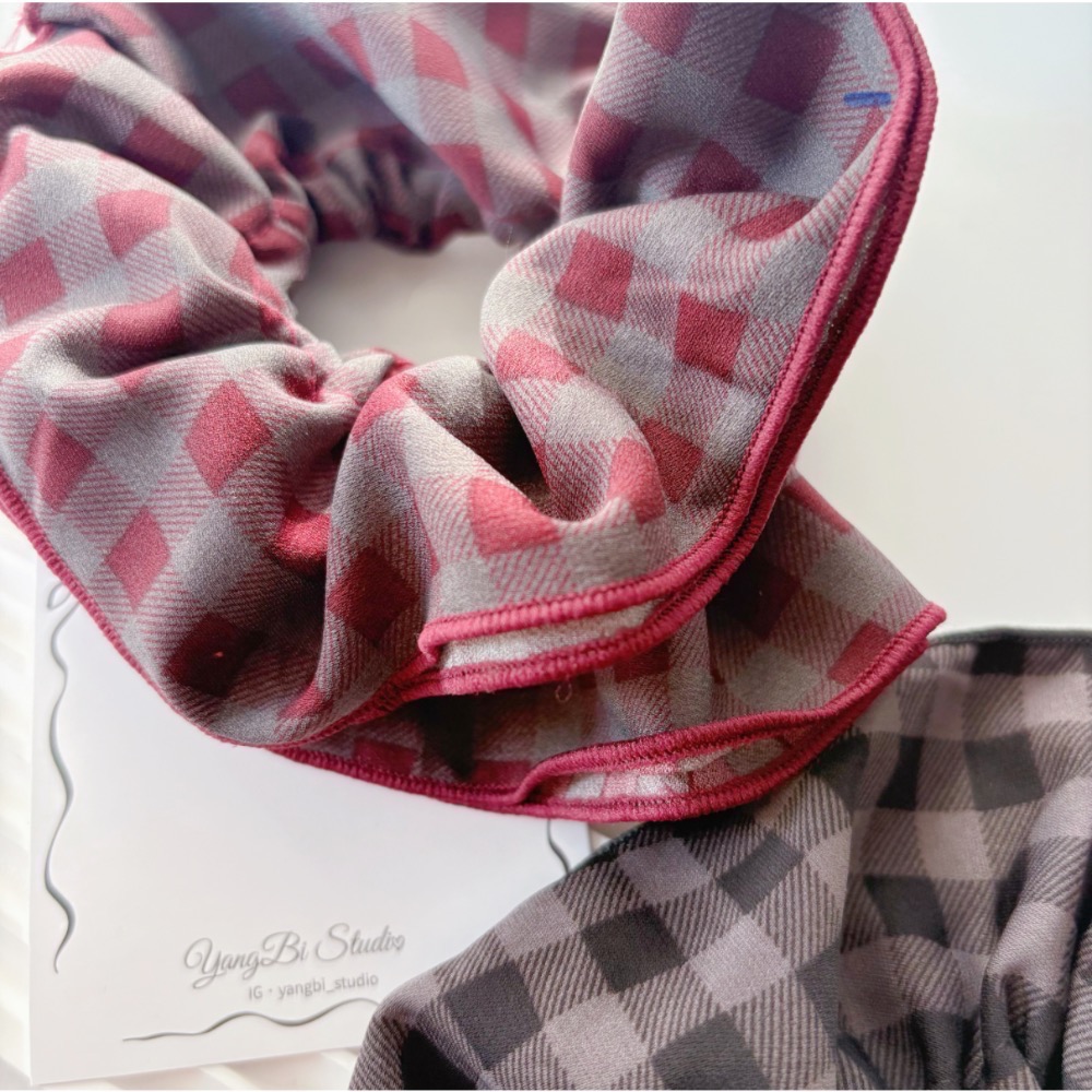 𝓨𝓪𝓷𝓰𝓑𝓲🕊️【趙露絲同款格紋大腸圈】 V446-細節圖7