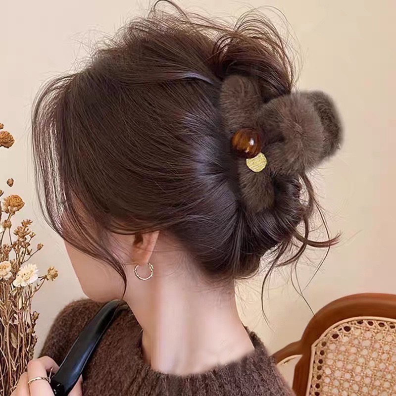 𝓨𝓪𝓷𝓰𝓑𝓲🕊️【琥珀色金牌毛絨鯊魚夾】 V447-細節圖2