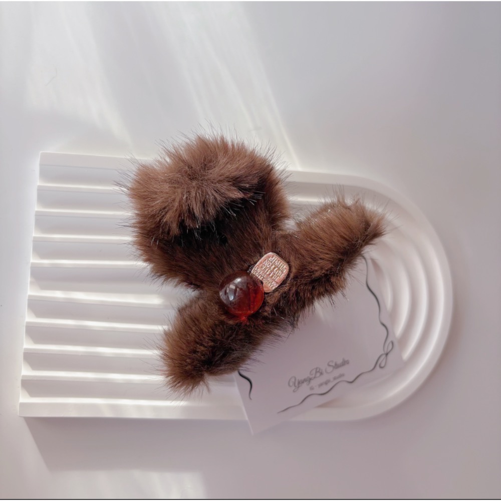 𝓨𝓪𝓷𝓰𝓑𝓲🕊️【琥珀色金牌毛絨鯊魚夾】 V447-細節圖4