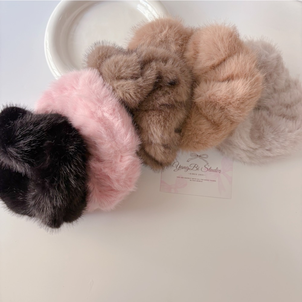 𝓨𝓪𝓷𝓰𝓑𝓲🕊️【超澎加厚特級毛絨大腸圈】丸子頭 包子頭 V450-細節圖3