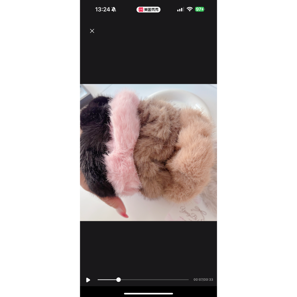 𝓨𝓪𝓷𝓰𝓑𝓲🕊️【超澎加厚特級毛絨大腸圈】丸子頭 包子頭 V450-細節圖6