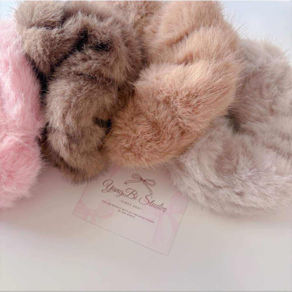 𝓨𝓪𝓷𝓰𝓑𝓲🕊️【超澎加厚特級毛絨大腸圈】丸子頭 包子頭 V450-細節圖7