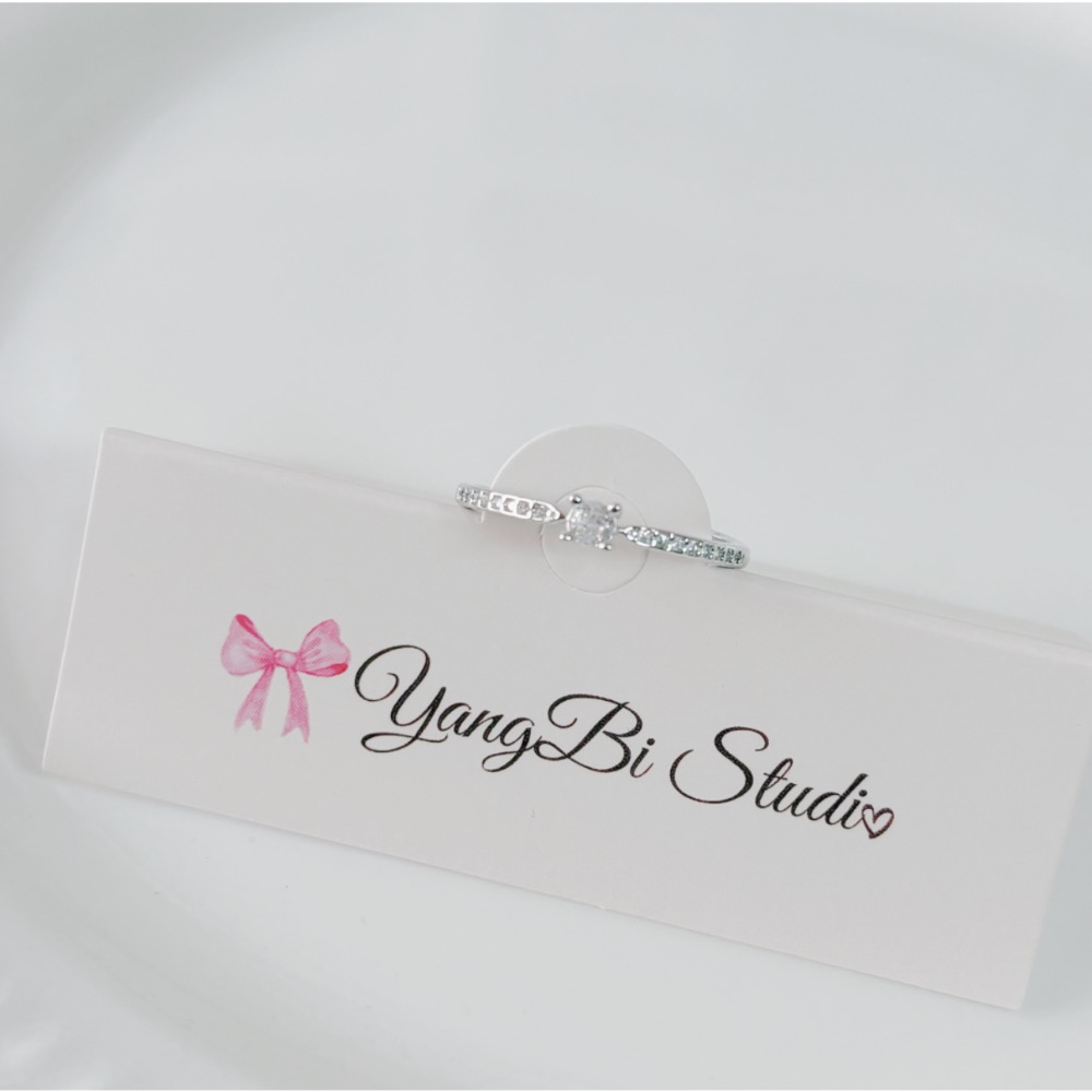 𝓨𝓪𝓷𝓰𝓑𝓲🕊️ 【經典排鑽永恆小方糖細戒】 Y929-細節圖7