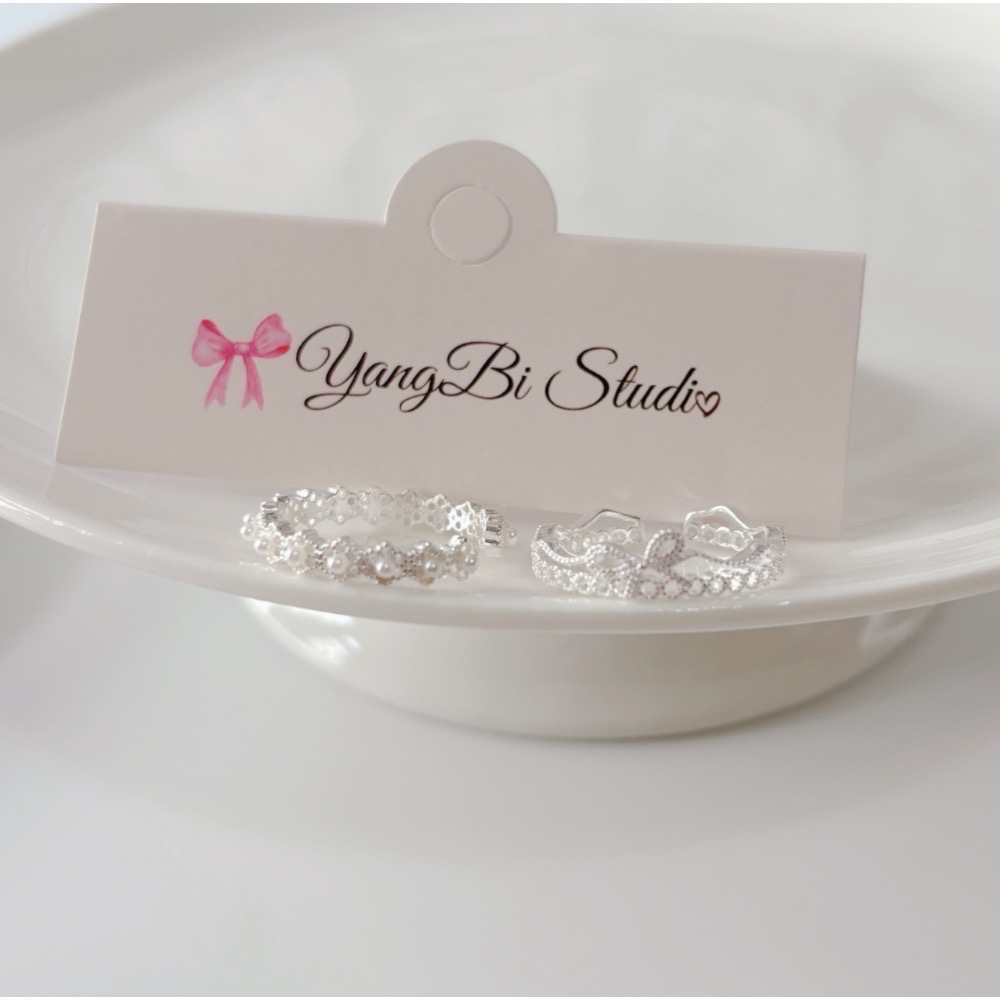 𝓨𝓪𝓷𝓰𝓑𝓲🕊️【珍珠小圓花蝴蝶結花邊戒指】 Y931-細節圖5