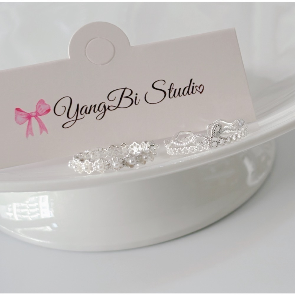 𝓨𝓪𝓷𝓰𝓑𝓲🕊️【珍珠小圓花蝴蝶結花邊戒指】 Y931-細節圖6