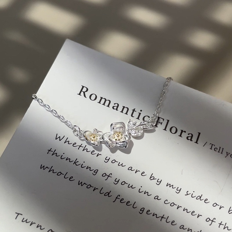 𝓨𝓪𝓷𝓰𝓑𝓲🕊️【氣質小清新．繁花物語山茶花項鍊】 Y932-細節圖2