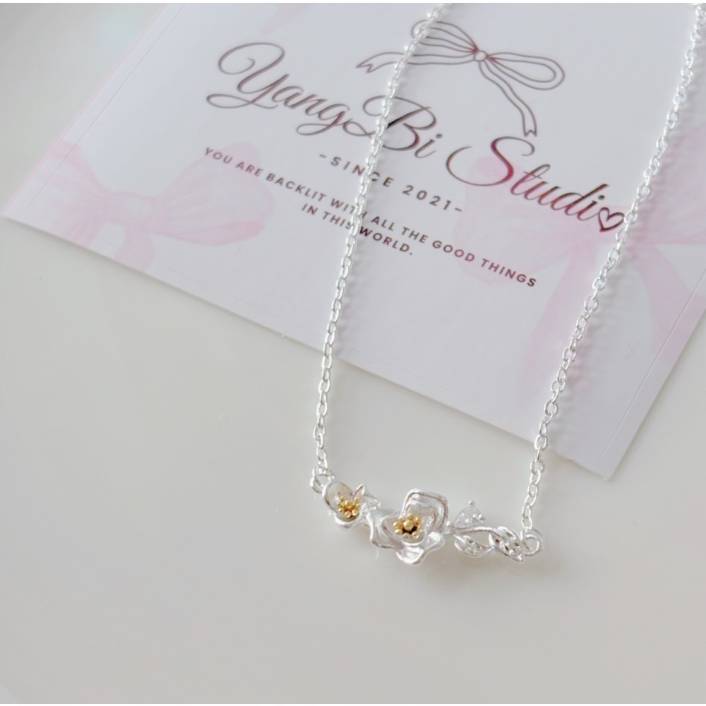 𝓨𝓪𝓷𝓰𝓑𝓲🕊️【氣質小清新．繁花物語山茶花項鍊】 Y932-細節圖4