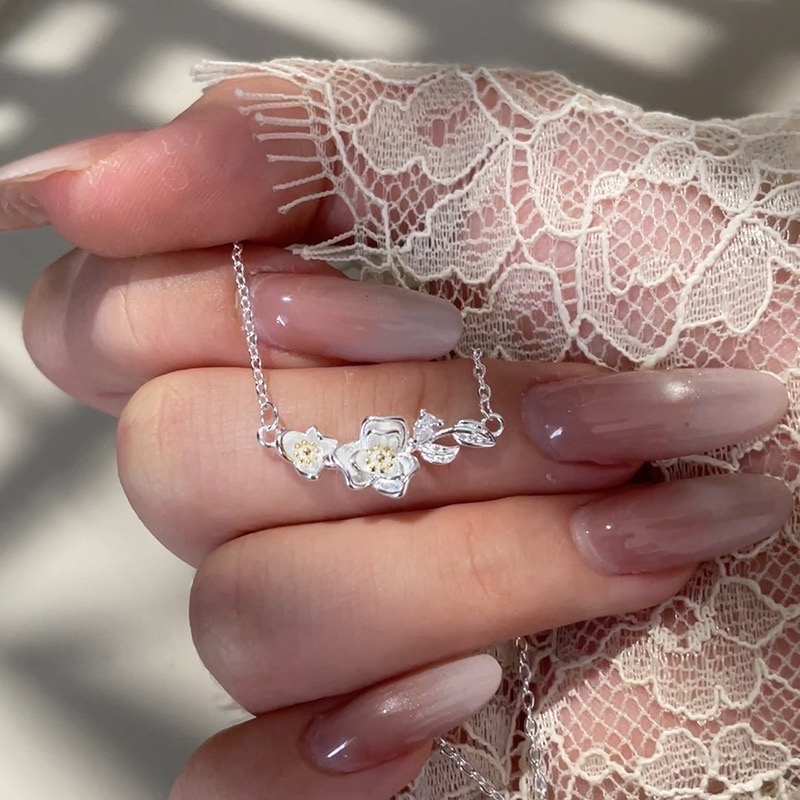 𝓨𝓪𝓷𝓰𝓑𝓲🕊️【氣質小清新．繁花物語山茶花項鍊】 Y932-細節圖5