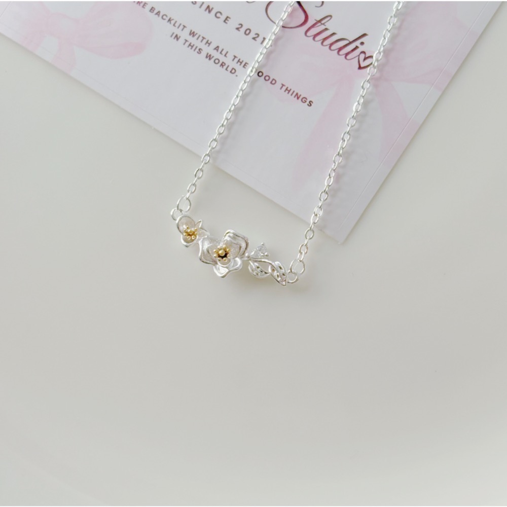 𝓨𝓪𝓷𝓰𝓑𝓲🕊️【氣質小清新．繁花物語山茶花項鍊】 Y932-細節圖6