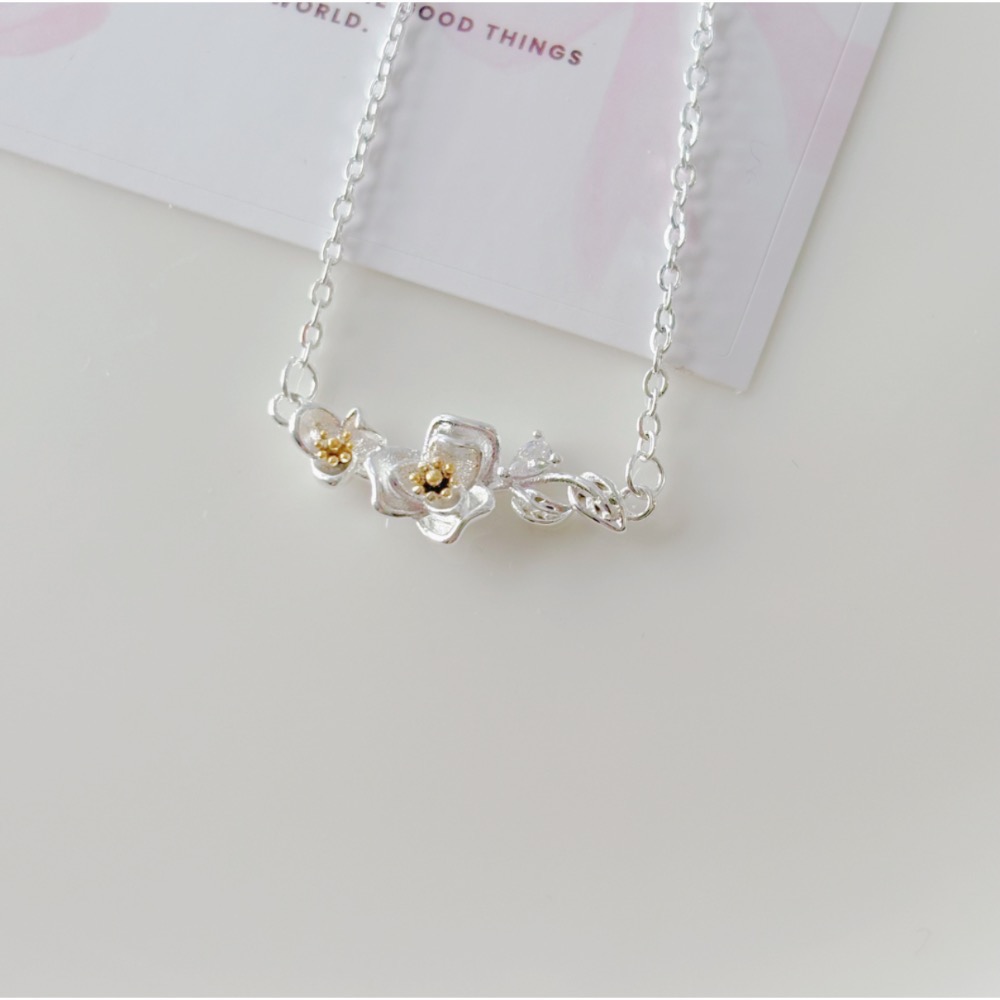 𝓨𝓪𝓷𝓰𝓑𝓲🕊️【氣質小清新．繁花物語山茶花項鍊】 Y932-細節圖9