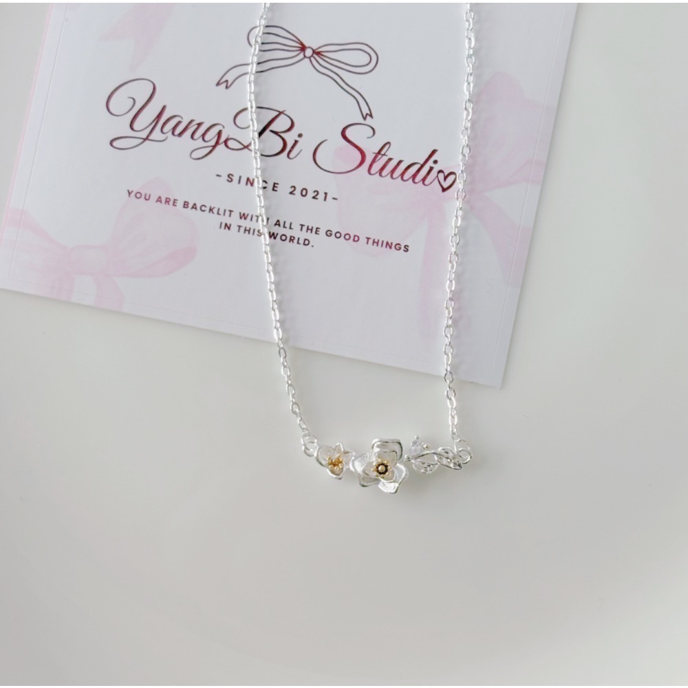 𝓨𝓪𝓷𝓰𝓑𝓲🕊️【氣質小清新．繁花物語山茶花項鍊】 Y932-細節圖10
