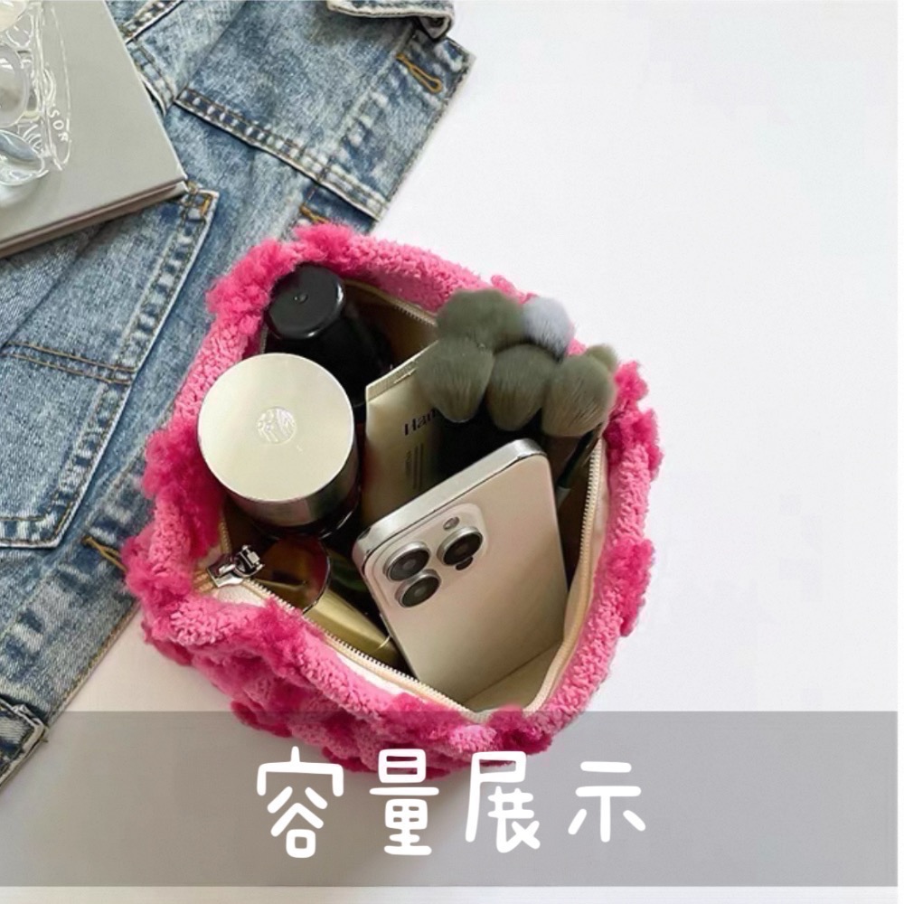 𝓨𝓪𝓷𝓰𝓑𝓲🩰【大型．超甜美立體愛心毛絨可愛化妝包】收納包 C72-細節圖7