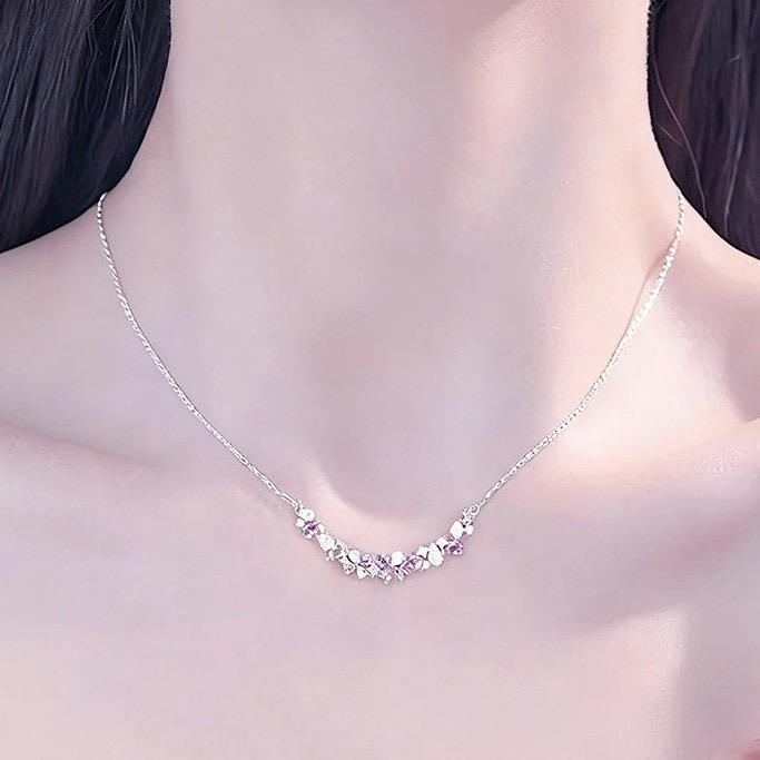 𝓨𝓪𝓷𝓰𝓑𝓲🕊️【紫藤花開】紫色繁花項鍊 Y938-細節圖9