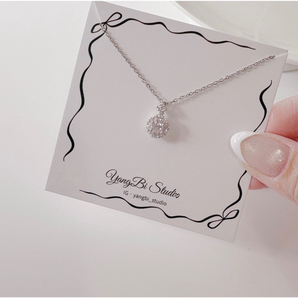 𝓨𝓪𝓷𝓰𝓑𝓲🕊️【閃鑽設計花朵鎖骨鍊】925 氣質鎖骨鏈 項鍊 百搭日常約會必備 Y940-細節圖9