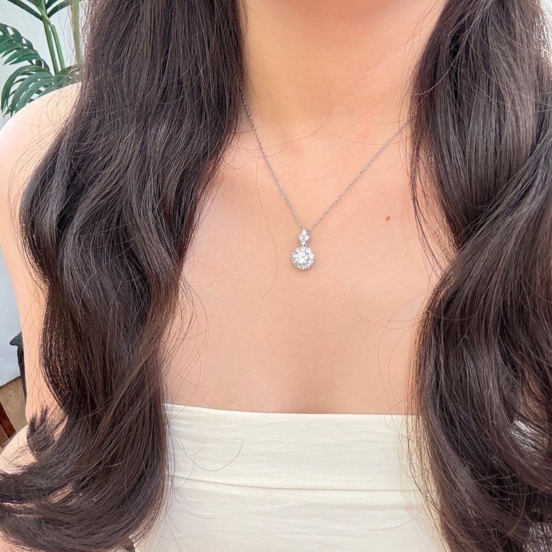 𝓨𝓪𝓷𝓰𝓑𝓲🕊️【閃鑽設計花朵鎖骨鍊】925 氣質鎖骨鏈 項鍊 百搭日常約會必備 Y940-細節圖11