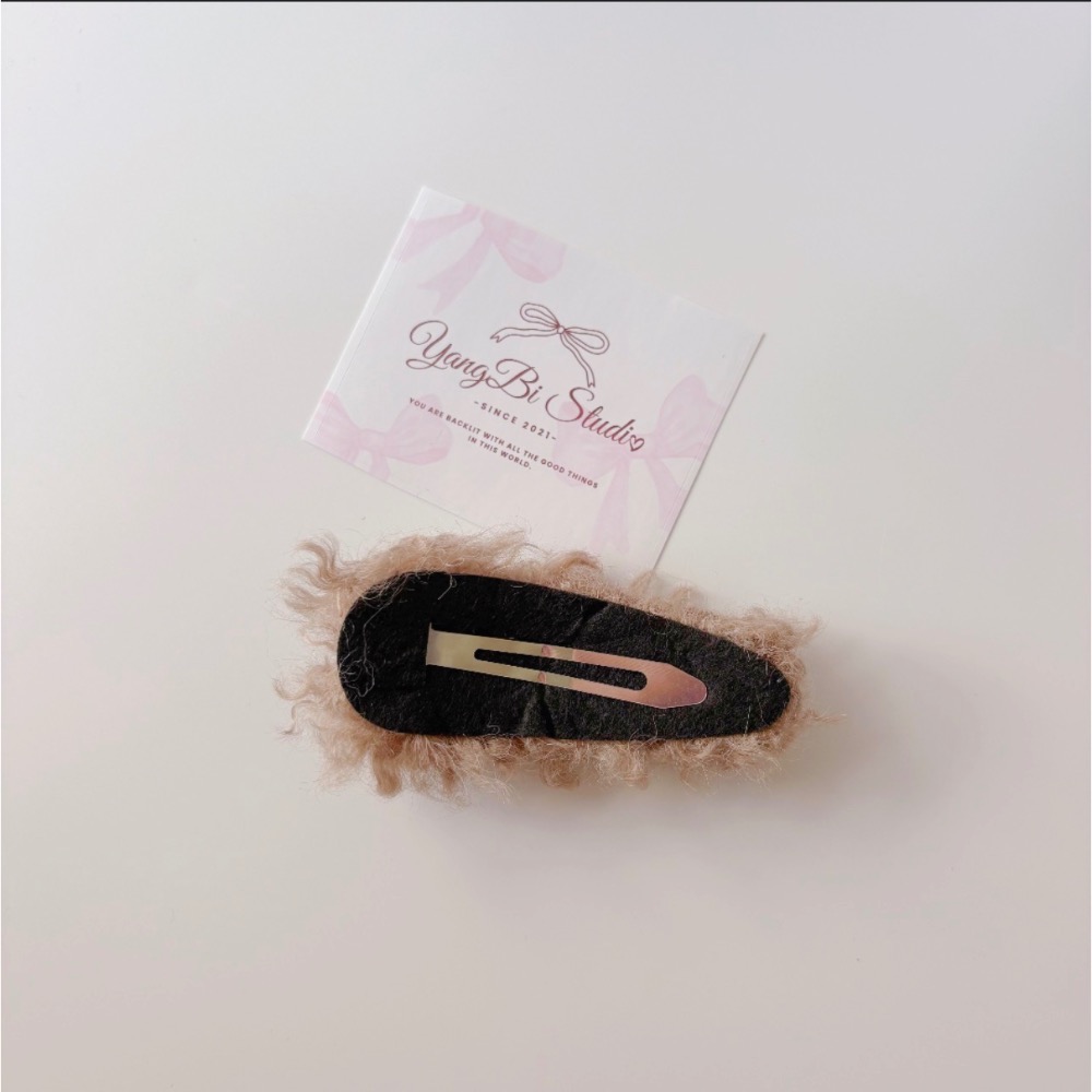 𝓨𝓪𝓷𝓰𝓑𝓲🕊️【韓系軟萌毛毛愛心蝴蝶結髮夾】甜美百搭不挑臉型🍂溫柔系女孩必收款 V466-細節圖6