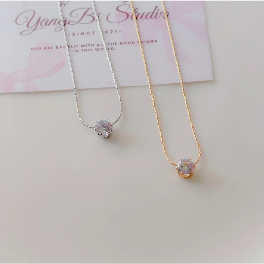 𝓨𝓪𝓷𝓰𝓑𝓲🕊️【鈦鋼｜露絲同款 一顆閃鑽點睛項鍊】 Y950-細節圖8