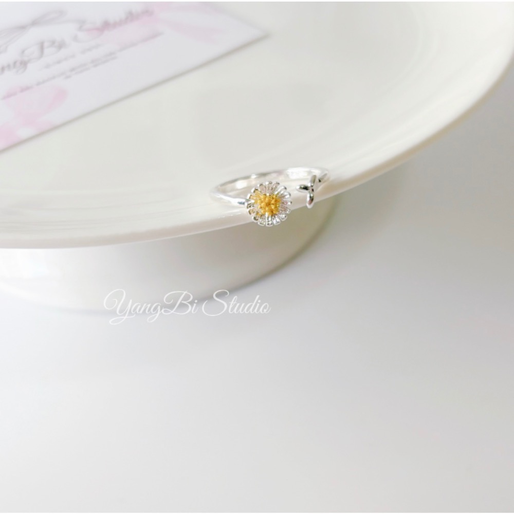 𝓨𝓪𝓷𝓰𝓑𝓲🕊️【小雛菊花朵嫩芽戒指】 Y955 GD小雛菊-細節圖6