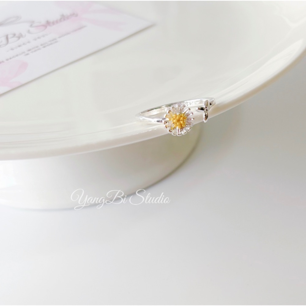 𝓨𝓪𝓷𝓰𝓑𝓲🕊️【小雛菊花朵嫩芽戒指】 Y955 GD小雛菊-細節圖10
