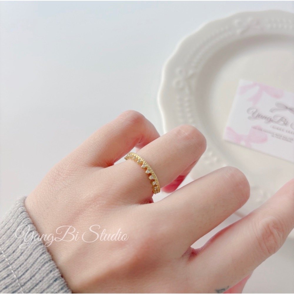 𝓨𝓪𝓷𝓰𝓑𝓲🕊️【特殊設計不撞款 典雅皇冠戒指】 Y957-細節圖4