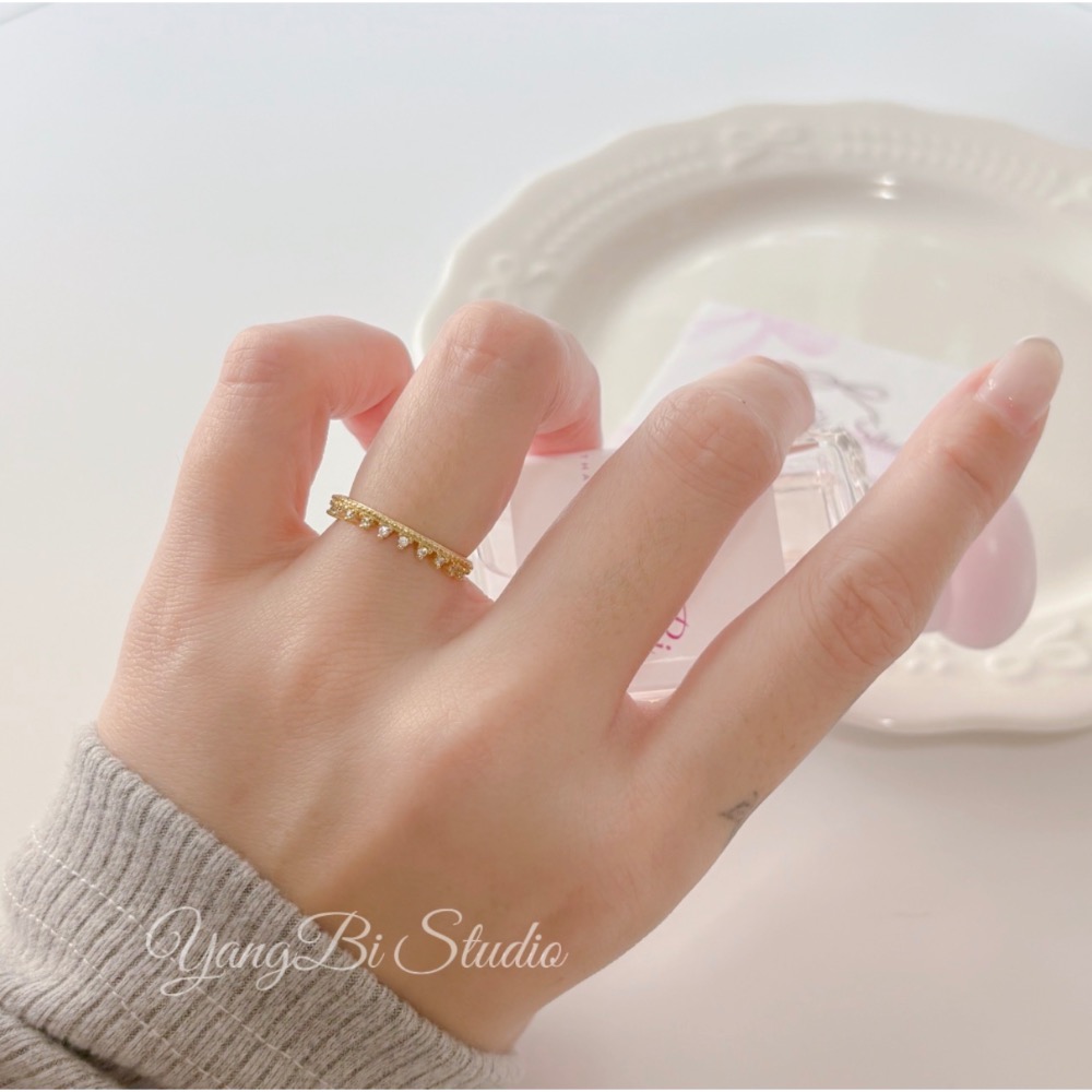 𝓨𝓪𝓷𝓰𝓑𝓲🕊️【特殊設計不撞款 典雅皇冠戒指】 Y957-細節圖5